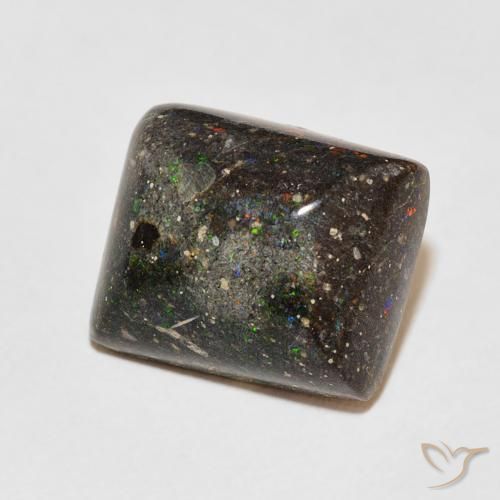 Opala Matriz Multicolorido Natural 8.92ct, baguete, Opaco