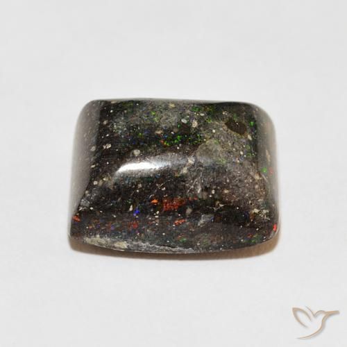 Opala Matriz Multicolorido Natural 8.92ct, baguete, Opaco