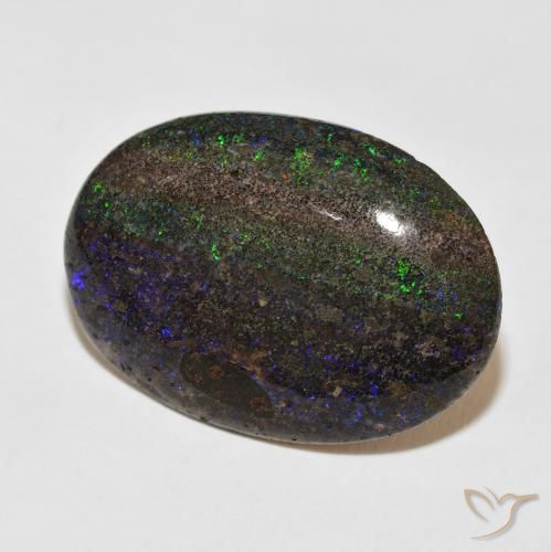 Opala Matriz Multicolorido Natural 24.47ct, oval, Opaco