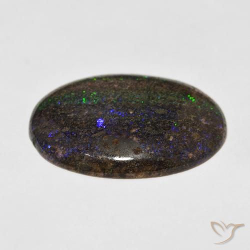 Opala Matriz Multicolorido Natural 24.47ct, oval, Opaco