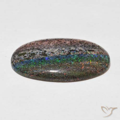 Opala Matriz Multicolorido Natural 47.65ct, oval, Opaco