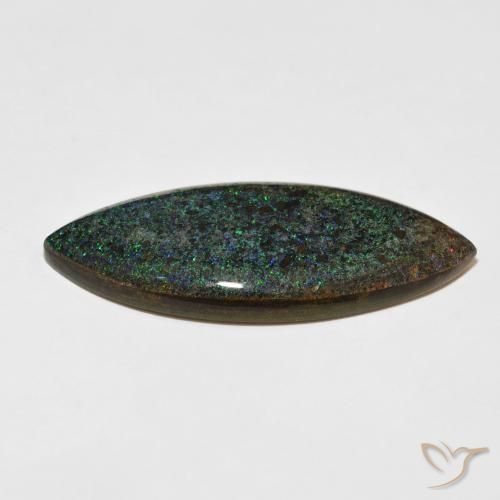 Opala Matriz Multicolorido Natural 31.67ct, Marquesa, Opaco
