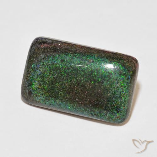 Opala Matriz Multicolorido Natural 24.33ct, Almofada, Opaco