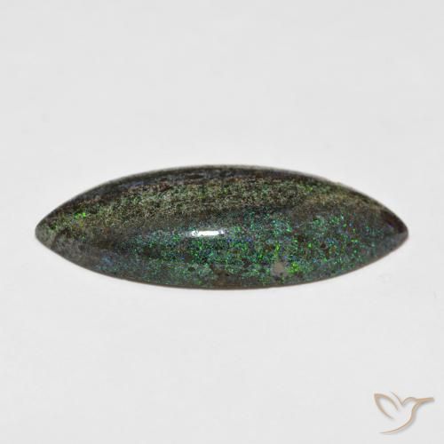 Opala Matriz Multicolorido Natural 17.31ct, Marquesa, Opaco