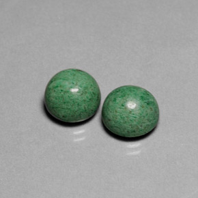 Pedras preciosas de maw-sit-sit verde natural de  ct, corte redondo, opaco