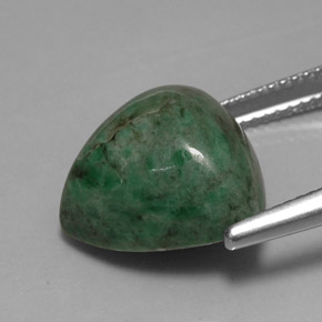Maw-sit-sit verde natural 12,52ct, trillion, opaco