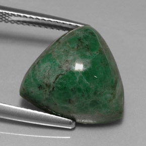 Maw-sit-sit verde natural 13,35ct, trillion, opaco