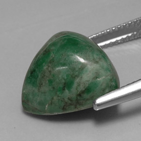 Maw-sit-sit verde natural 13,35ct, trillion, opaco