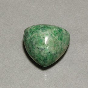 Maw-sit-sit verde natural 12,16ct, trillion, opaco