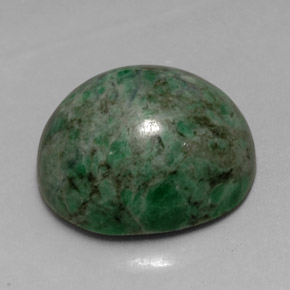 Maw-sit-sit verde natural 9,84ct, corte oval, opaco