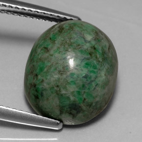 Maw-sit-sit verde natural 9,84ct, corte oval, opaco
