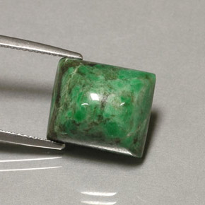 Maw-sit-sit verde natural 13,48ct, baguete, opaco