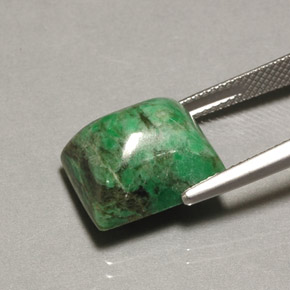 Maw-sit-sit verde natural 13,48ct, baguete, opaco