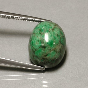 Maw-Senta-Senta Verde Natural 14.98ct, Corte Oval, Opaco