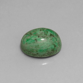 Maw-sit-sit verde natural 8,57ct, corte oval, opaco