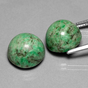 Pedras preciosas de Maw-Senta-Senta Verde natural de  ct, Corte Redondo, Opaco