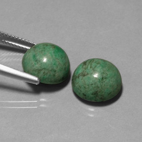 Pedras preciosas de maw-sit-sit verde natural de  ct, corte redondo, opaco