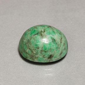 Maw-sit-sit verde natural 8,41ct, corte oval, opaco