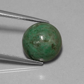 Maw-sit-sit Verde Natural 7,15ct, Corte Redondo, Opaco