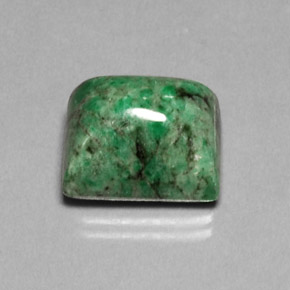 Maw-sit-sit verde natural 15,19ct, baguete, opaco