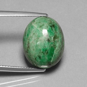 Maw-sit-sit verde natural 14,02ct, corte oval, opaco