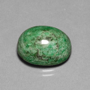 Maw-sit-sit verde natural 13,55ct, corte oval, opaco