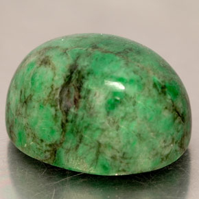 Maw-sit-sit verde natural 19,74ct, corte oval, opaco