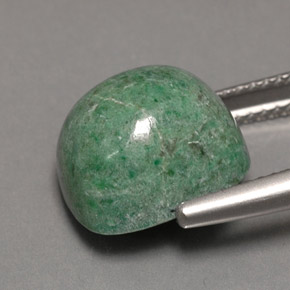 Maw-sit-sit verde natural 9,50ct, almofada cortada, opaco