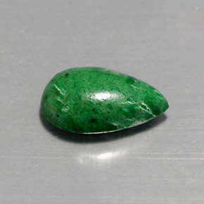Maw-sit-sit verde natural 4,24ct, formato de pêra, opaco