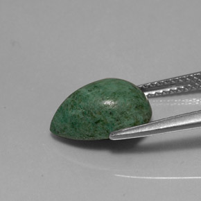 Maw-sit-sit verde natural 3,13ct, formato de pêra, opaco