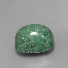 Maw-sit-sit verde natural 6,75ct, almofada cortada, opaco