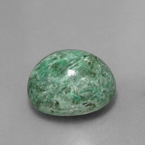Maw-sit-sit verde natural 7,78ct, corte oval, opaco