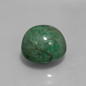 Maw-sit-sit verde natural 5,08ct, corte redondo, opaco