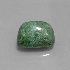 Maw-sit-sit verde natural 4,31ct, almofada cortada, opaco