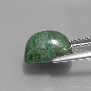 Maw-sit-sit verde natural 4,31ct, almofada cortada, opaco