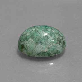 Maw-sit-sit verde natural 4,23ct, corte oval, opaco