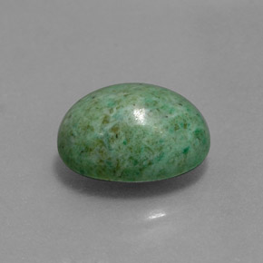 Maw-sit-sit verde natural 3,44ct, corte oval, opaco