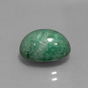 Maw-sit-sit verde natural 4,13ct, corte oval, opaco