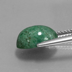Maw-sit-sit verde natural 4,13ct, corte oval, opaco