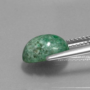 Maw-sit-sit verde natural 3,14ct, corte oval, opaco