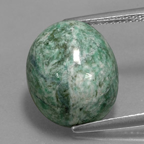 Maw-Senta-Senta Verde Natural 10.21ct, Corte Oval, Opaco