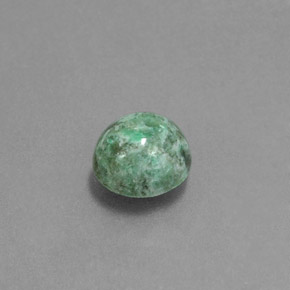 Maw-sit-sit verde natural 1,22ct, corte redondo, opaco