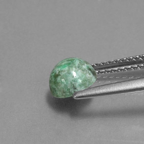 Maw-sit-sit verde natural 1,22ct, corte redondo, opaco