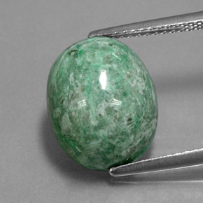 Maw-Senta-Senta Verde Natural 8.84ct, Corte Oval, Opaco