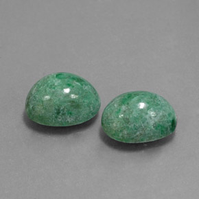 Pedras preciosas de maw-sit-sit verde natural de  ct, corte oval, opaco