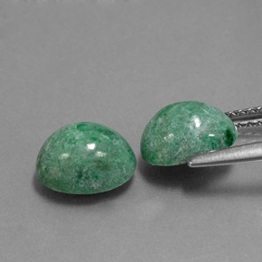 Pedras preciosas de maw-sit-sit verde natural de  ct, corte oval, opaco