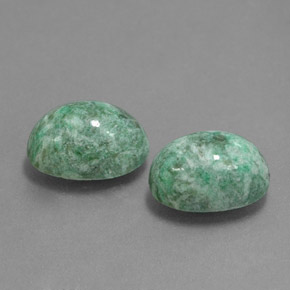 Pedras preciosas de maw-sit-sit verde natural de  ct, corte oval, opaco