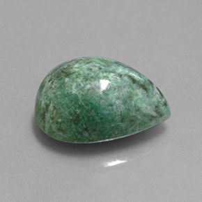 Maw-sit-sit verde natural 4,70ct, formato de pêra, opaco