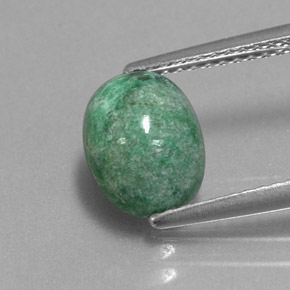 Maw-sit-sit verde natural 2,22ct, corte oval, opaco