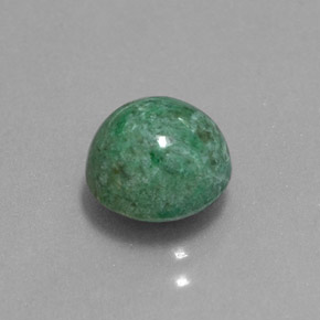 Maw-sit-sit verde natural 2,26ct, corte redondo, opaco